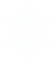 Simple white ship wheel icon on a transparent background.